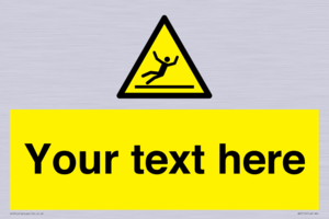 Custom Figure Slipping Sign